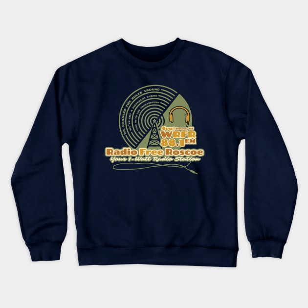 Radio Free Roscoe Crewneck Sweatshirt by Nazonian